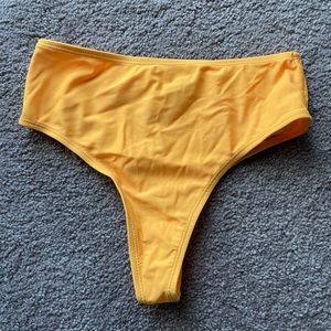 Boutine LA Yellow High Waisted Bikini Bottoms